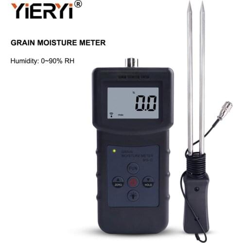 Yieryi Grain Moisture Meter Tester For Barley, Corn, Hay, Oats, Rapeseed, Rough Rice, Sorghum, Soybeans, Wheat Flour, Cocoa
