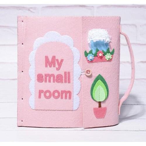 DIY Felt Cloth Books Non-Woven Panting Book Fabric Handmade Children Toys DIY Christmas Paste Gift For Kid Felt DIY Package