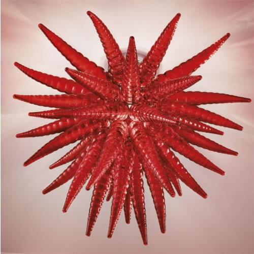 Beautiful Amber Glass Pendant Light Hand Blown Glass Chandelier Hanging LED Art Design Frosted With Cute Rustic Style