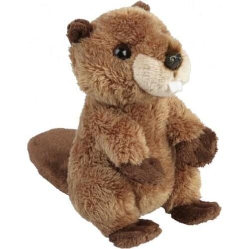 Plush Toy Beaver Plush 12 Cm-soft and Cute Realistic Plush Stuffed Animal