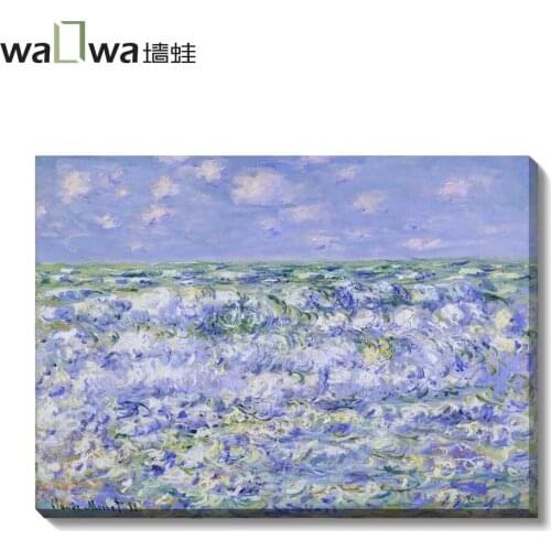 Viteuils Seine River wall frog Monet painting mural painting frame painting decorative painting simple living room