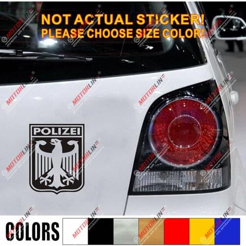 Germany Polizei Coat of arms German Eagle Decal Sticker Car Vinyl Deutschland b