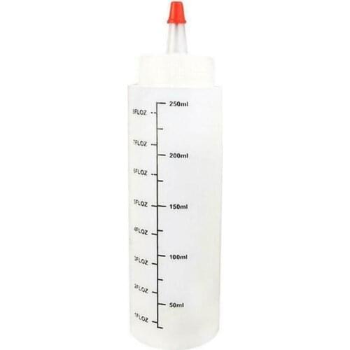 250ml white (A)$one by one factory direct selling wholesale plastic sharp mouth squeeze sauce bottle