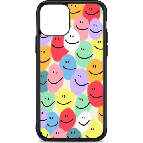 Smiley Phone Case for iPhone 12 mini 11 pro XS Max X XR 6 7 8 plus SE20 High quality TPU silicon and Hard plastic cover