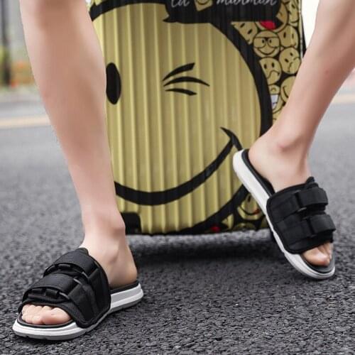 Sports mens beach male flops roman sandel closed vietnam sandals gladiator 2020 mens italian slippers leather toe man men sport