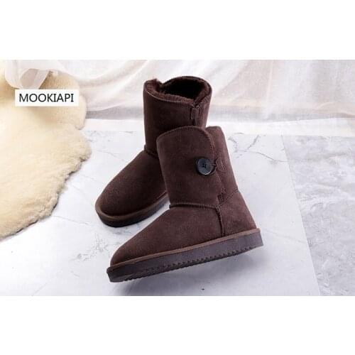 In 2019, the latest European high-quality Real cowhide The most fashionable snow boots 7 colors