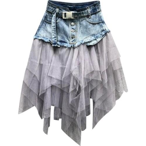 Vinieer Denim Skirts For Women