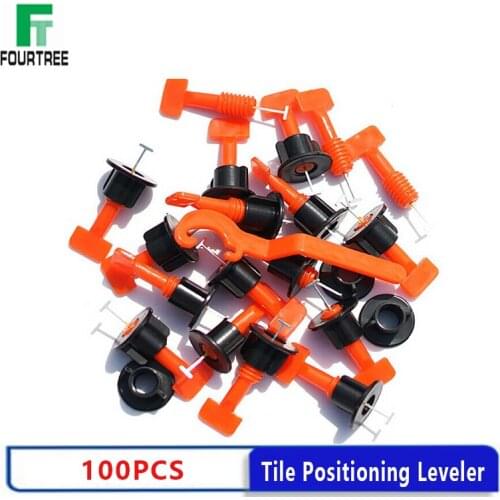 100PCS Ceramic Tile-Leveling System Wedges Spacers For Flooring Wall Tile Spacer Carrelage Leveler Locator Spacers Plier