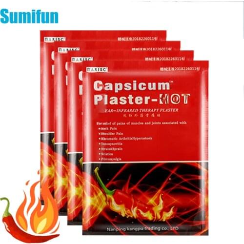 24pcs Hot Pepper Plaster Lumbar Spine Pain Relief Patch Back Arthritis Joint Knee Aches Orthopedic Medicine Herbal Sticker