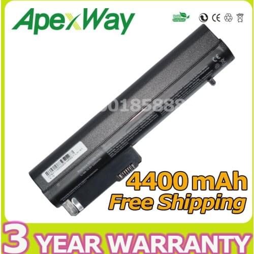 Apexway Laptop Battery For HP 2533t EliteBook 2530p 2540p Business Notebook 2400 2510p NC2400 4400mah 6 CELLS