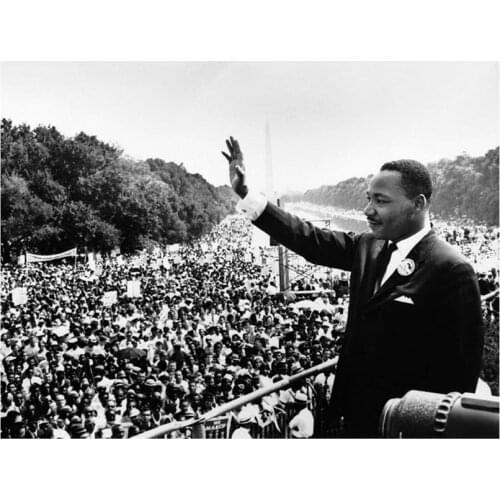 Diamond Painting Figure Cross Stitch 5D Diamond Embroidery Martin Luther King I Have a Dream Picture Kit Home Decoration FC478