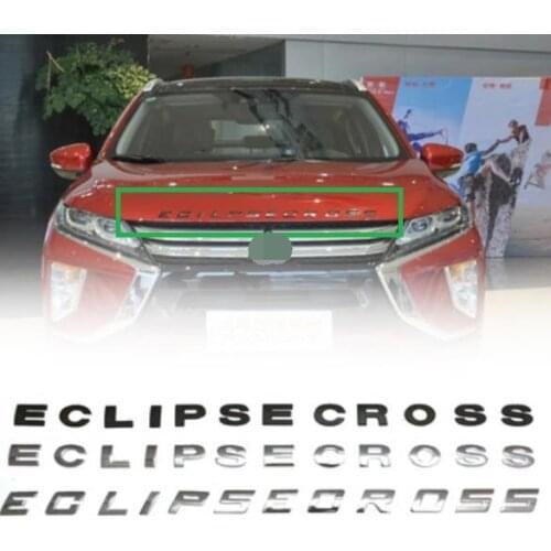 Car 3D Letters Hood Emblem Logo Badge Car Stickers Styling Car Accessories Wording 3D Letter For Eclipse cross