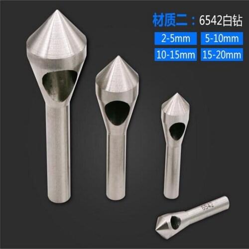 Free shipping 4PCS/SET hss 6542 made countersunk drill hole taper screw hole sinking/oblique hole chamfering device for steel