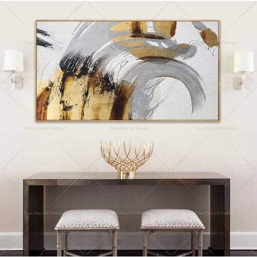 Large canvas painting in the living room bedroom restaurant interior decoration picture wall art hand painted oil painting