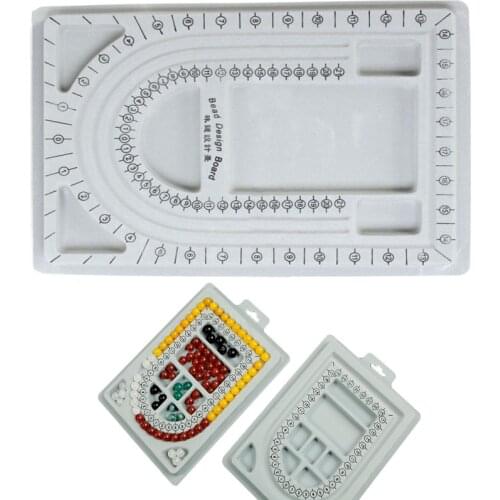 1PCS Flocked Bead Board Bracelet Necklace Beading Accessories Measuring tools Design jewelry DIY Craft Tool Jewelry making