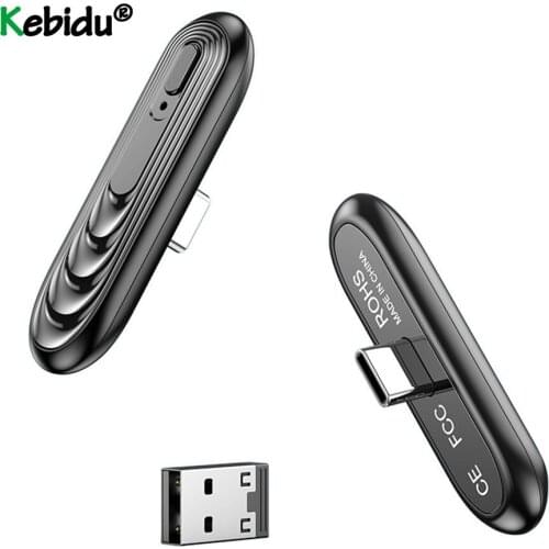 KEBIDU Bluetooth 5.0 Audio Transmitter Type C USB Wireless Adapter & Mic For Switch/PS4/PC Plug and Play