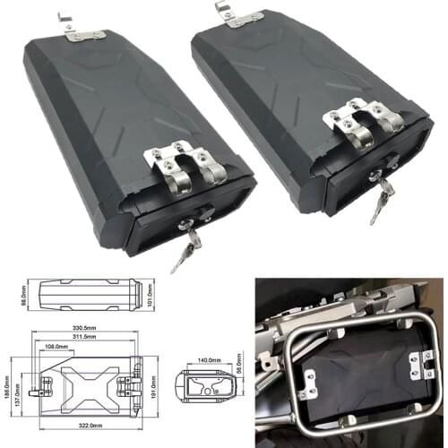 For BMW R1200GS LC ADV 2014-2019 R1250GS Adventure for Benelli TRK502 Plastic Box Toolbox 5 Liters Tool Box Left Side Bracket