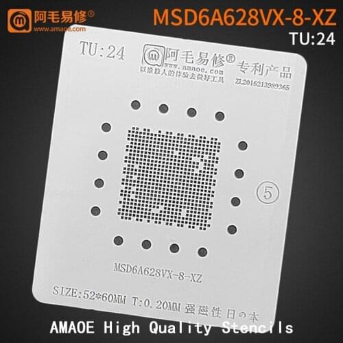 MSD6A628VX-8-XZ BGA Stencil For LCD TV CPU Chipset Reballing Soldering Tin Plant Net Heating Template
