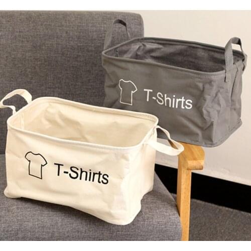 Cheap Simple Style Waterproof Laundry Basket Dirty Clothing Bags Canvas Folding Laundry Bag Home Hamper Toy Storage Bag