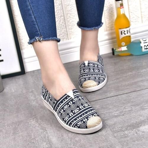2021 Summer new style old Beijing cloth shoes mesh breathable flat fisherman shoes fashion casual womens shoes NVX394