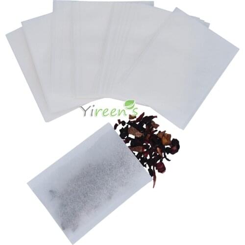 1000pcs Heat sealing tea bag 80 X 100mm empty tea bag, food-grade filter paper, clean filter bag for tea, coffee,plant powder