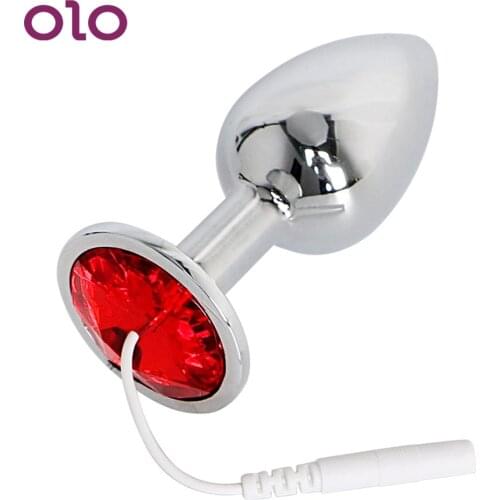 OLO Electric Shock Anal Plug Electro Butt Plug Therapy Massager Medical Themed Toys Sex Toys for Men Women Adult Products