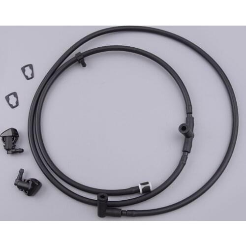 Windshield Washer Hose Jet Nozzles Plastic Black fit for Ford F250 F350 Super Duty BC3Z-17K605-B 2011 2012 2013 2014 2015 2016