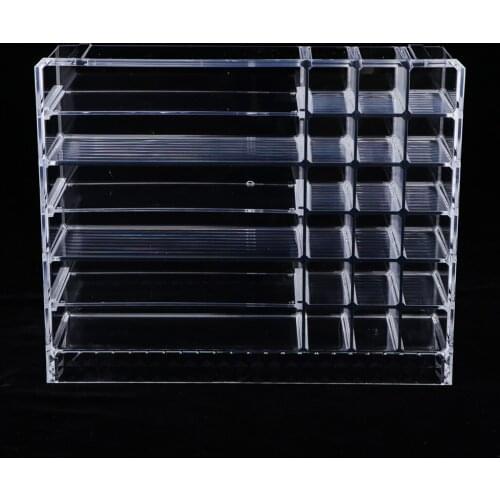 Cosmetic Organizer Clear Acrylic Makeup Box Display Perfume Jewellery Holder
