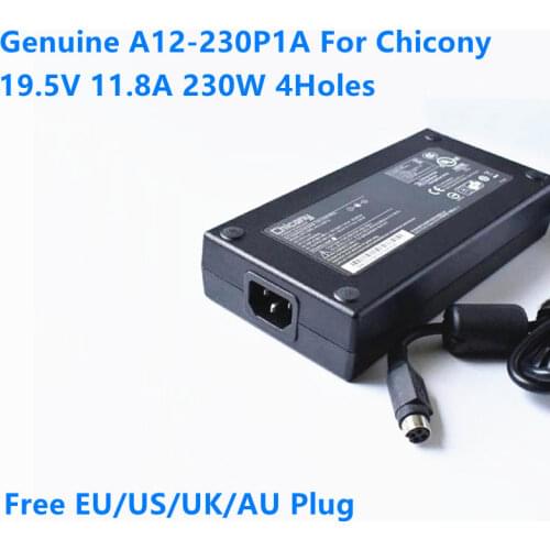 Genuine A12-230P1A 19.5V 11.8A 230W AC Power Adapter Charger ADP-230EB T For MSI GT62VR 7RE GT75VR 6RE GT83VR 7RE Gaming Laptop