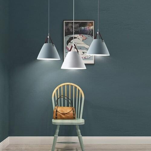Nordic style pendant light leather pendant lamp simple style decoration lighting
