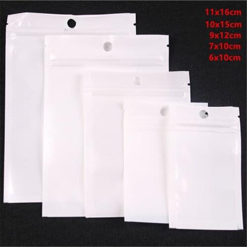 20pcs/lot 11x16cm Customized Transparent Self Adhesive Poly Packaging with Hang Hole Clear Zip Lock Plastic Bags
