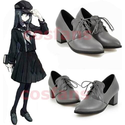 Anime Danganronpa V3: Killing Harmony Saihara Shuichi Cosplay Boots Shoes for Cute Girls Women Game Dangan Ronpa Leather Shoes