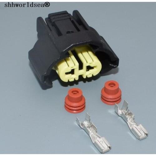 Shhworldsea 2pin for Toyota Mazda Toyota fog lamps connector H11 plug auto waterproof connector
