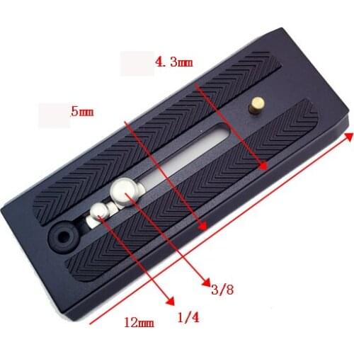 501PL extended quick release plate Tripod Monopods P200 for Manfrotto 500ah 701 577 tripod head for Beno S4 S6