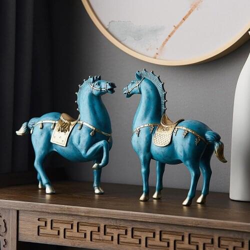 Horse Sculpture Home Decoration Accessories Office Decor Housewarming Gifts living room decor statues for decoration
