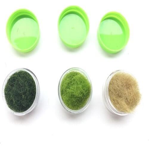 Mixed three colors in 5mm 8mm 10mm Grass Powder Flock Adhesive Nylon Grass Powder Model Building Material