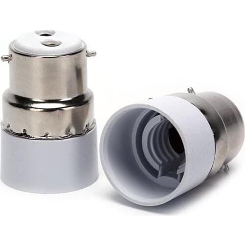 Light&Lighitng Screw LED Light Bulb Socket B22 To E14 Adapter Led Lamp Bulb Base Holder Converter Fireproof Material For Home