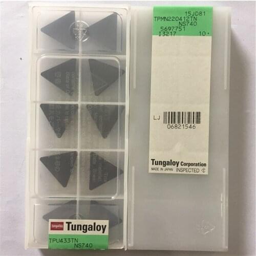 TPMN220412-TN NS740 100% Original TUNGALOY carbide insert with the best quality 10pcs/lot free shipping