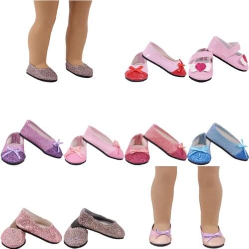 10 Set Doll Shoes Suitable For Autumn For 18 Inch And New Born Baby Generation Birthday Girls Toy Gifts