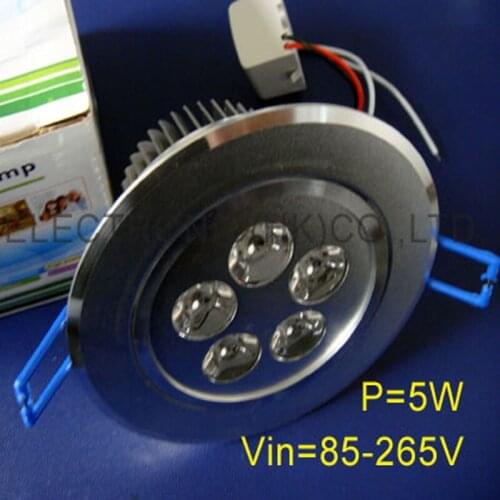 High quality 5w LED ceiling lamp, 5w led downlight, high power led ceiling light 5W free shipping 2pcs/lot