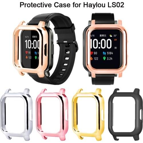 Hard PC Case Cover for Haylou LS02 Smart Watch Protector Bumper Shell Frame for Xiaomi Haylou Solar LS02 Bracelet Accessories