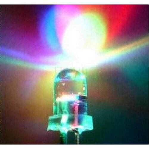1000PCS 2PIN 5MM RGB 7 color slow flash LED light-emitting diode (LED) New and 5mm RGB 7 color slow flash LED Diffused