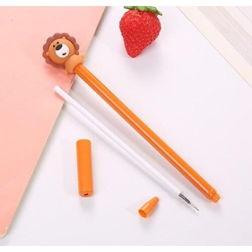 20 PCs Creative Cartoon Student Gel Pen Student Test Cute Neutral Pen School Stationery Office Supplies Signature Pen Wholesale