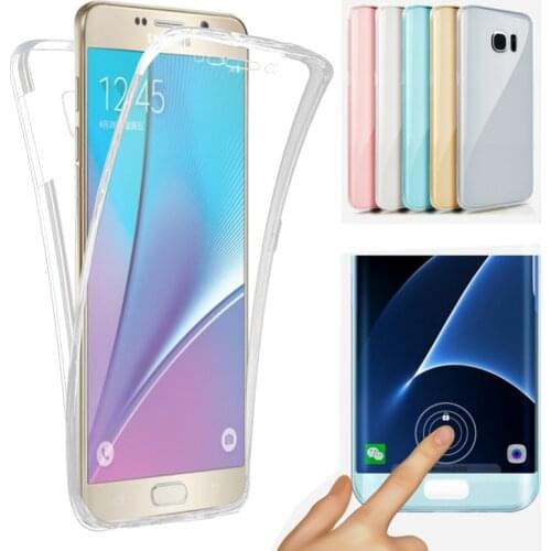 360 Full Body Case For Samsung Galaxy S9 S8 Plus S6 S7 Edge S5 A3 A5 A7 J3 J5 J7 2016 2017 A6 A8 2018 Soft Clear TPU Coque Cases