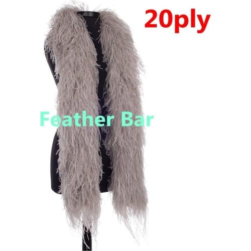 Free shipping 10meters Light gray color ostrich Feather Strip fringe Wedding or party decoration with Marabou Feather Boa