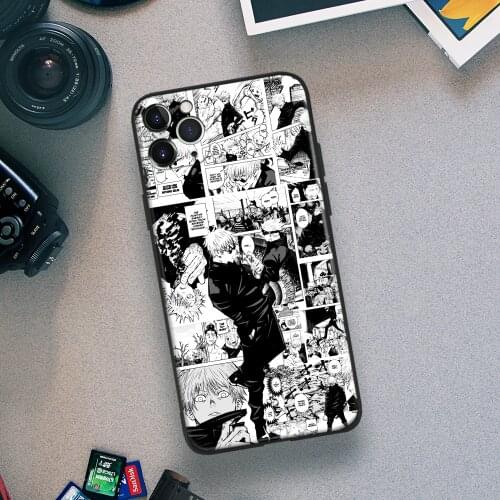 Gojo Satoru Jujutsu Kaisen Anime Phone Case For IPhone 11 12 Mini Pro XS Max 6s X XR 6 7 8 Plus SE Soft TPU Glass Cover