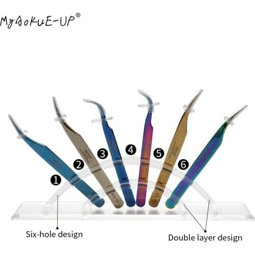 Eyelash Extension Storage Holder Tweezers Acrylic Holder Stand Display Pen Rack Eyelash Eyebrow Tools