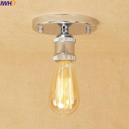 IWHD Edison Vintage Ceiling Lights Fixtures Plafondlamp Loft Industrial Ceiling Lamp Light Home Lighting Lampara Techo