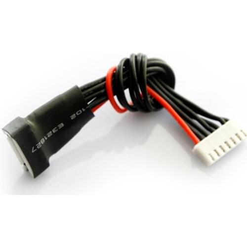 6S 7pin H2.54 Charge Extension Cable For RC Lipo Battery Balance Charger Male to Female Head 22AWG Silicone Wire Lines 20CM