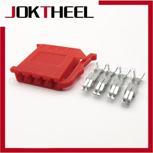 1/5/10/20 sets kit 2.8mm type 4 Pin way red Plastic female socket housing auto wire connector plug for car VW Volkswagen